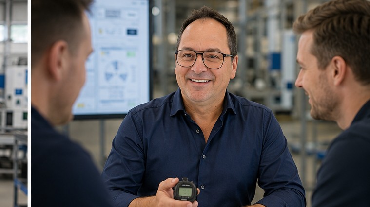 Marco Houillot im Gespräch über einen Prozess am Shopfloor